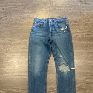 Levis high rise 501s